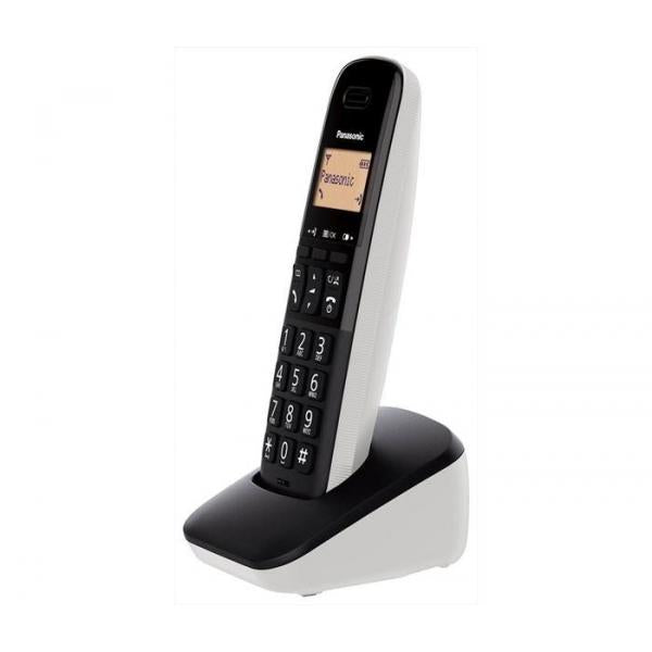 PANASONIC KX-TGB610JT (NERO/BIANCO) - TELEFONO CORDLESS - IMPUGNATURA ANTISCIVOLO - AUTONOMIA IN CHIAMATA 18H