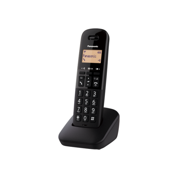PANASONIC KX-TGB610JT (NERO) - TELEFONO CORDLESS - IMPUGNATURA ANTISCIVOLO - AUTONOMIA IN CHIAMATA 18H
