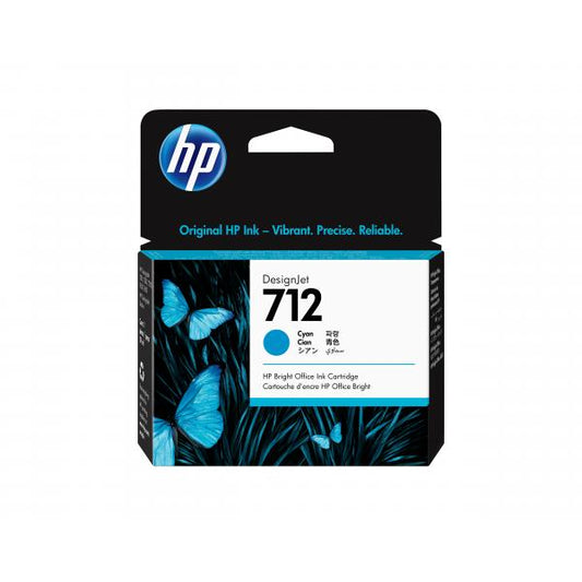 HP 712 29ml Cyan DesignJet Ink
