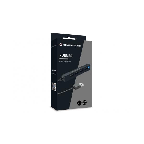 CONCEPTRONIC HUBBIES05B - HUB USB-A 4-PT USB-A 2.0