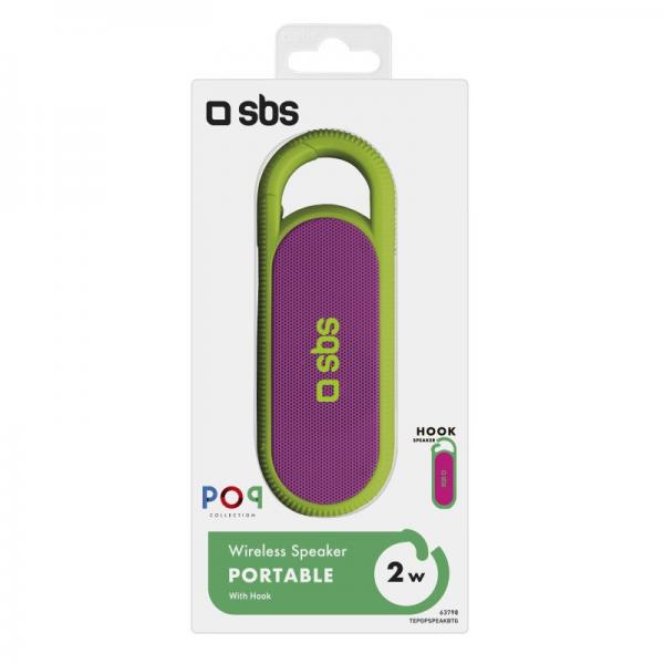 SBS TEPOPSPEAKBTG altoparlante portatile e per feste Altoparlante portatile mono Verde 2 W