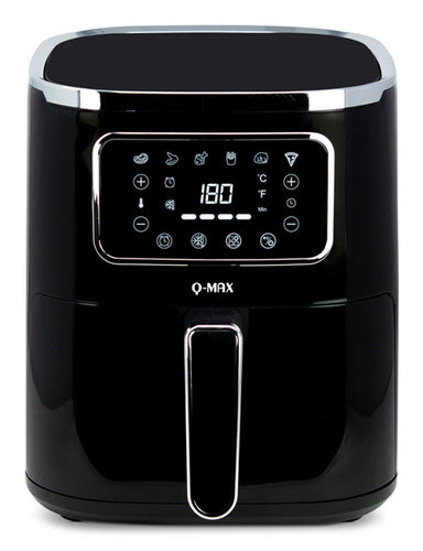 JOCCA Friggitrice ad aria 5 LT - (JOCCA Q-Max Singolo 5 L Indipendente 1450 W Friggitrice ad aria calda Nero)