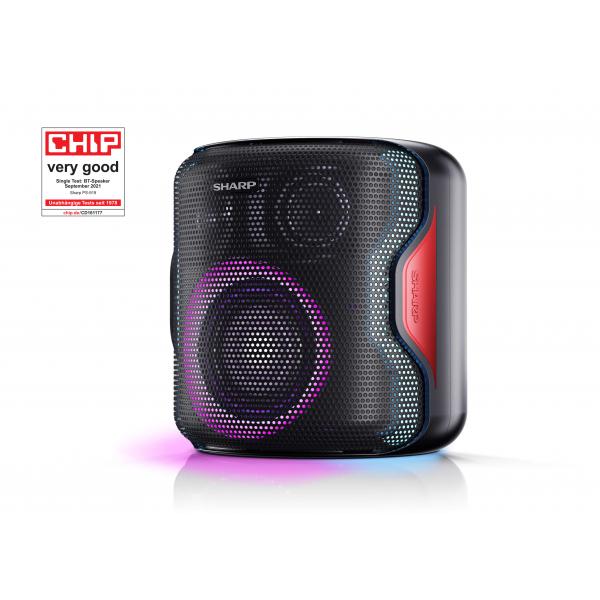 SHARP PS-919(BK) - SPEAKER BLUETOOTH PORTATILE TWS - 130W - USB - AUX - IPX5 - GIOCO LUCE LED RGB - NERO