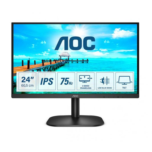 AOC 24B2XH - 24" MONITOR FHD - FRAMELESS - 75 HZ - W3Y