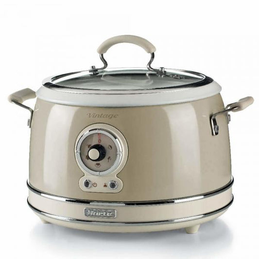 ARIETE CUOCIRISO VINTAGE BEIGE (2904/03) - 5 FUNZIONI COTTURA - 3.5LT (RISO 1.8LT) - 700W