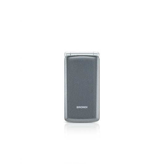 BRONDI AMICO SINCERO (GRIGIO) - TELEFONO CELLULARE PER ANZIANI - TASTO SOS - TORCIA - CONTROLLO REMOTO - ANNUNCIO VOCALE - FOTOCAMERA