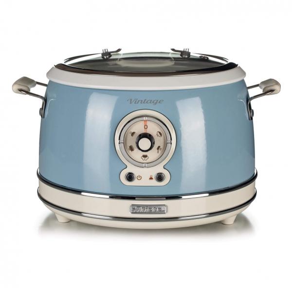 ARIETE CUOCIRISO VINTAGE CELESTE (2904/05) - 5 FUNZIONI COTTURA - 3.5LT (RISO 1.8LT) - 700W
