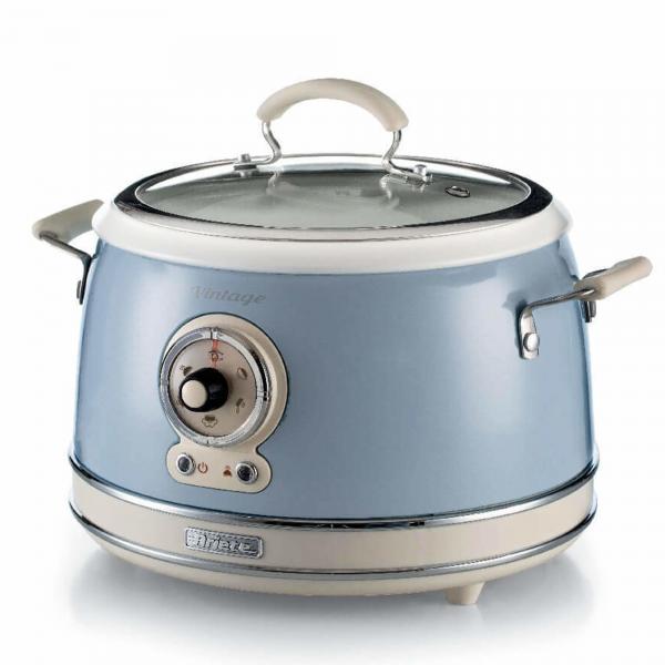 ARIETE CUOCIRISO VINTAGE CELESTE (2904/05) - 5 FUNZIONI COTTURA - 3.5LT (RISO 1.8LT) - 700W