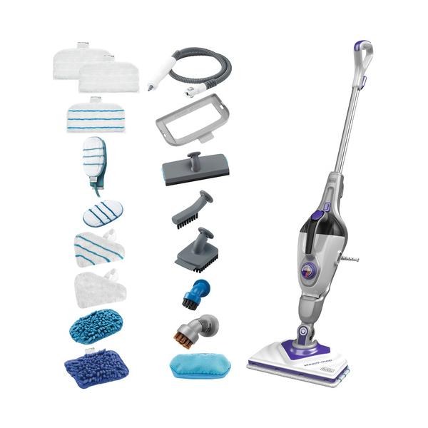 Black & Decker BHSM1615DSM Pulitore a vapore Scopa a vapore 0,5 L 1600 W Viola, Bianco