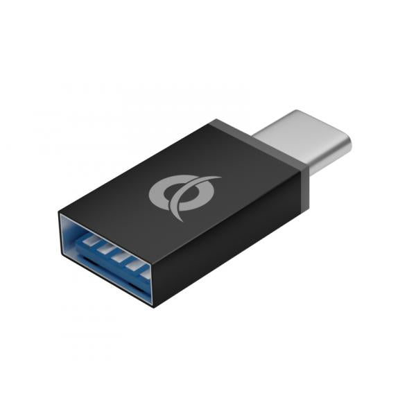CONCEPTRONIC HUBBIES06B - HUB USB-A 4-PT USB 3.0 - ALLUMINIO (ADATT. USB-C INCLUSO)
