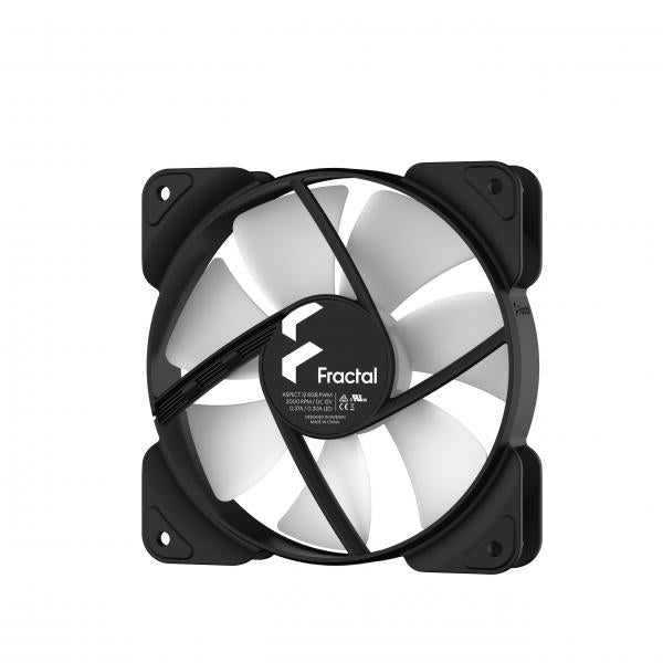 FRACTAL VENTOLA CASE ASPECT 12 RGB PWM BLACK FRAME 3-PACK