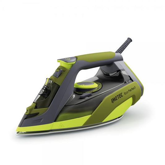 Imetec Eco Perfect Ferro da stiro a secco e a vapore Pro Ceramic soleplate Verde, Grigio