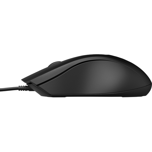 HP Wired 100 mouse Ufficio Ambidestro USB tipo A Ottico 1600 DPI