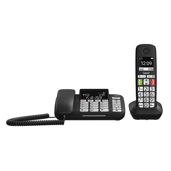 GIGASET DL780 PLUS COMBI BLACK 2 IN 1 FISSO + DECT