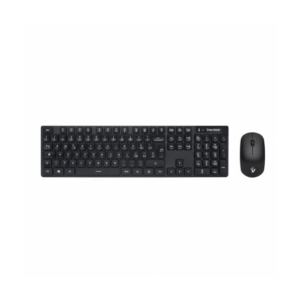 VULTECH KM-831W - KIT WIRELESS SLIM TASTIERA + MOUSE CON 1600DPI REGOLABILI