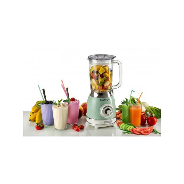 ARIETE FRULLATORE VINTAGE VERDE (0583/04) - 1,5L - 4 VELOCITA'' + PULSE - TRITAGHIACCIO - 1000W