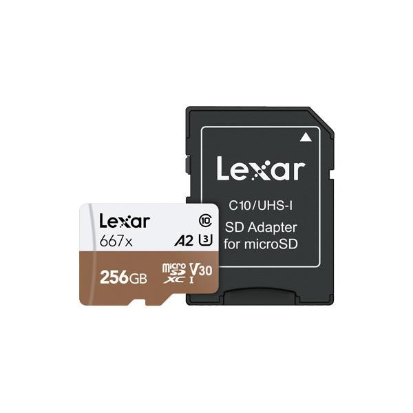 LEXAR MICROSD 64GB 667XL/S 100MB/S-40MB/S + ADATTATORE SD