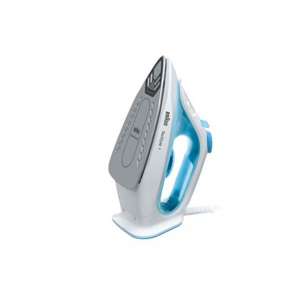 Braun TexStyle 1 SI1050BL Piastra in Ceramica 2000 W Blu, Bianco