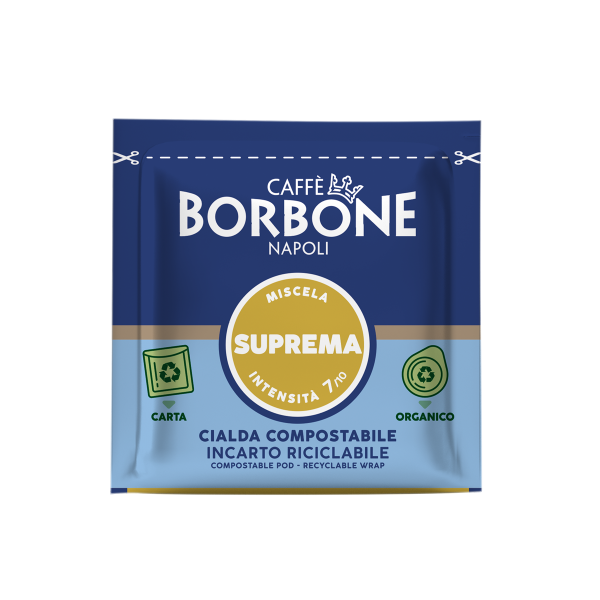 CIALDE ESE 44MM CAFFE'' BORBONE MISCELA SUPREMA (ORO) - BOX 120PZ