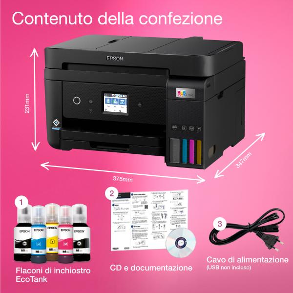 Epson EcoTank ET-4800 Ad inchiostro 5760 x 1440 DPI 33 ppm