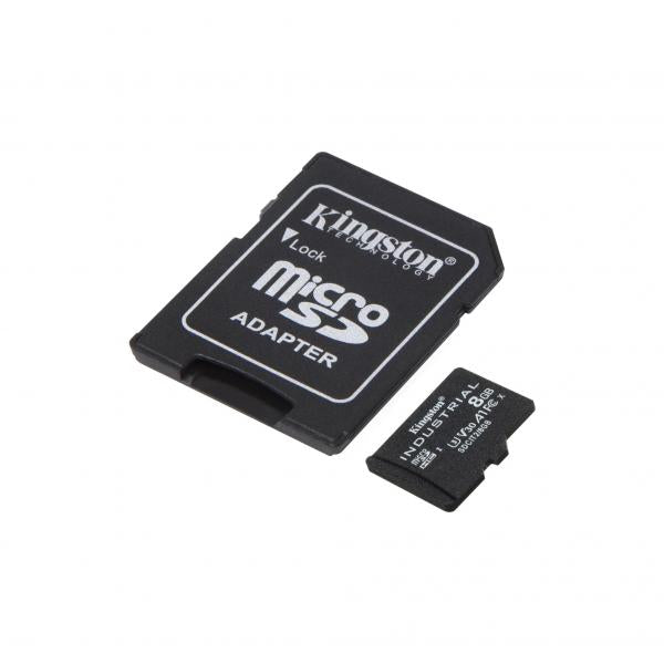 8GB microSDHC Ind C10 +adapt