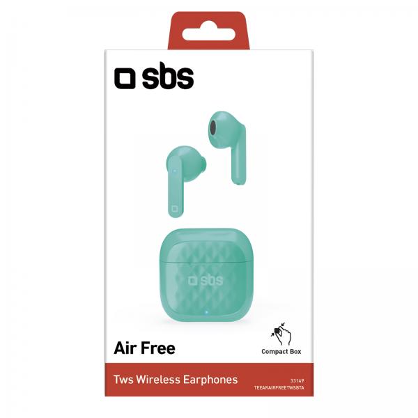 SBS TWS Air Free Cuffie True Wireless Stereo (TWS) In-ear Musica e Chiamate Base di ricarica Verde - (SBS TWS Air Free Cuffie True Wireless Stereo (TWS) In-ear Musica e Chiamate Base di ricarica Verde)