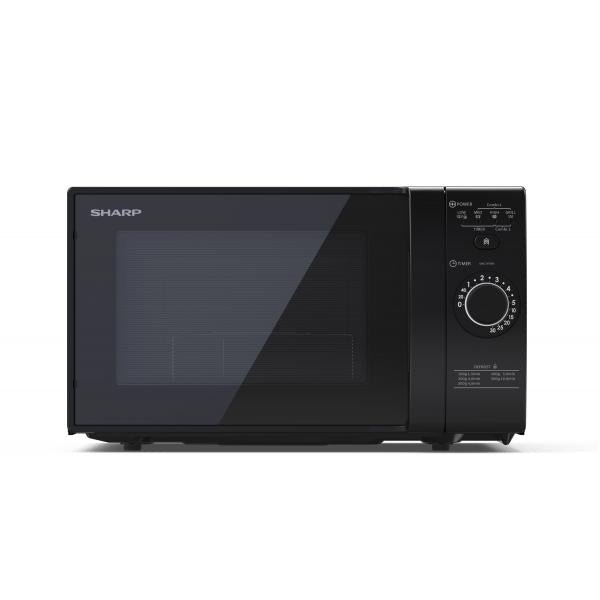 SHARP YC-GG02E-B - FORNO A MICROONDE 20L - 800W - CONTROLLO DIGITALE - GRILL - 11 LIVELLI DI POTENZA - BLACK