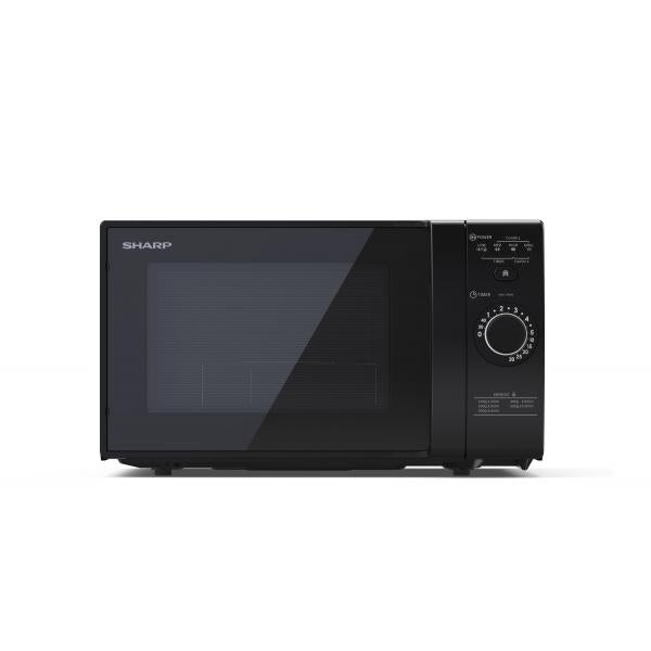 SHARP YC-GG02E-B - FORNO A MICROONDE 20L - 800W - CONTROLLO DIGITALE - GRILL - 11 LIVELLI DI POTENZA - BLACK
