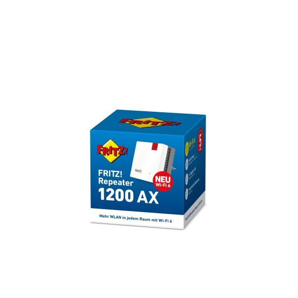 Repeater FRITZ! 1200 AX Ripetitore di rete 2400 Mbit/s Bianco