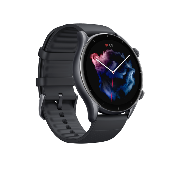 Amazfit GTR 3 Pro 3,68 cm (1.45") AMOLED 46 mm Digitale 480 x 480 Pixel Touch screen Nero Wi-Fi GPS (satellitare)