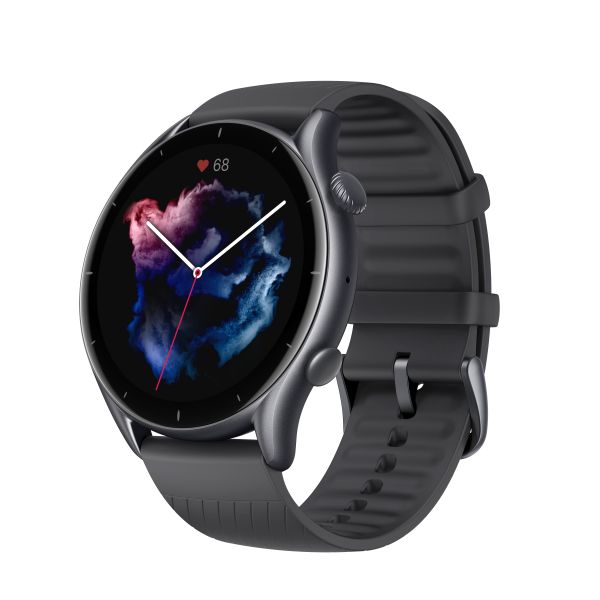 Amazfit GTR 3 Pro 3,68 cm (1.45") AMOLED 46 mm Digitale 480 x 480 Pixel Touch screen Nero Wi-Fi GPS (satellitare)