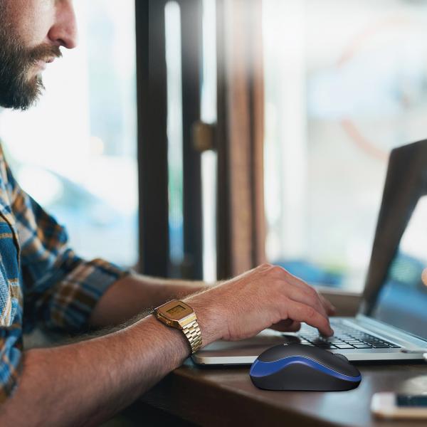 MOUSE LOGITECH M185 - WIRELESS BLU 910-002239