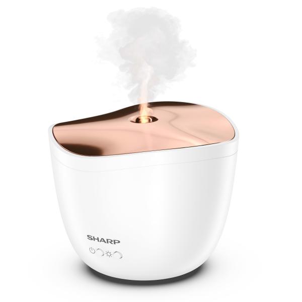 Sharp DF-A1E-W diffusore di aromi Cisterna Plastica Oro, Bianco