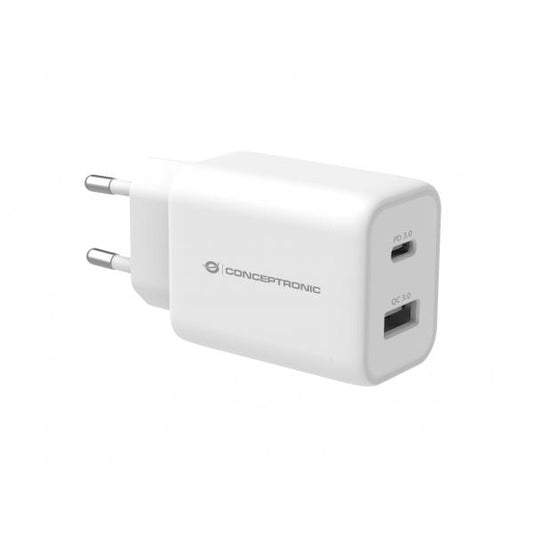 CONCEPTRONIC ALTHEA11W - CHARGER 2-PORT 33W USB PD PPS CHARGER, QC 3.0