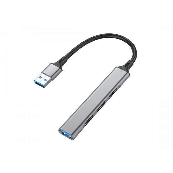 EQUIP 128960 - HUB USB-A 4-PT 3.0 - ALLUMINIO