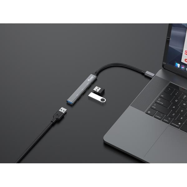EQUIP 128961 - HUB USB-C 3-PT USB-A 2.0 + 1-PT USB-A 3.2