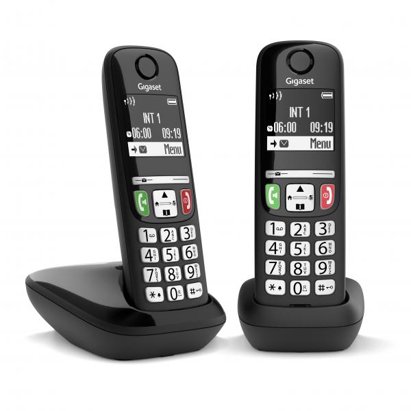 GIGASET E270 DUO BLACK CORDLESS DECT + AGGIUNTIVO