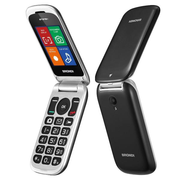 BRONDI STONE+ (NERO) - TELEFONO CELLULARE - TORCIA - FOTOCAMERA