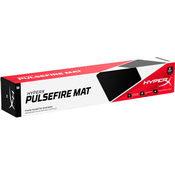 HyperX Pulsefire Mat Gaming Mousepad (M) (HMPM1-M) Tappetino per mouse per gioco da computer Nero