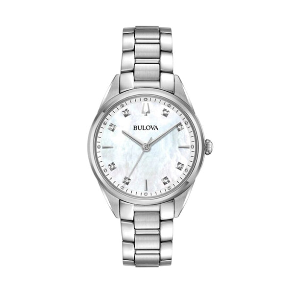 BULOVA Mod. SS CLASSIC SUTTON MOP DIAMONDS LADY 96P199