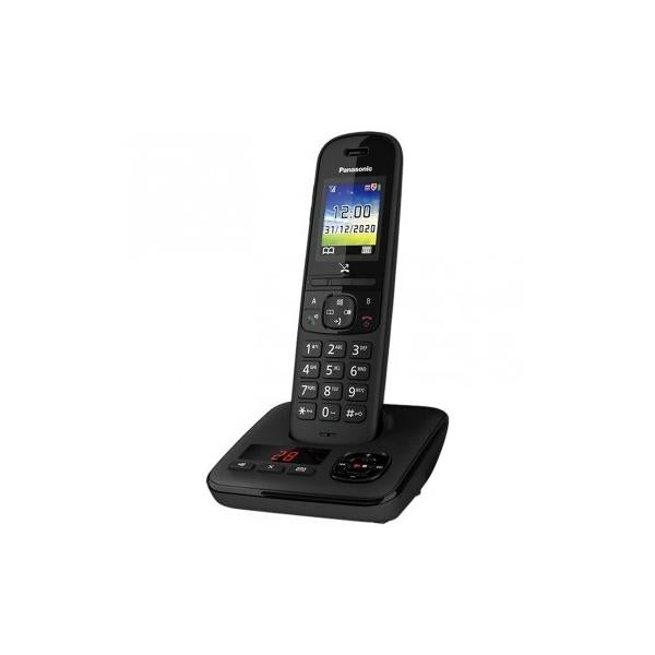 PANASONIC KX-TGH720JTB BLACK CORDLESS DECT CON SEGRETERIA/
