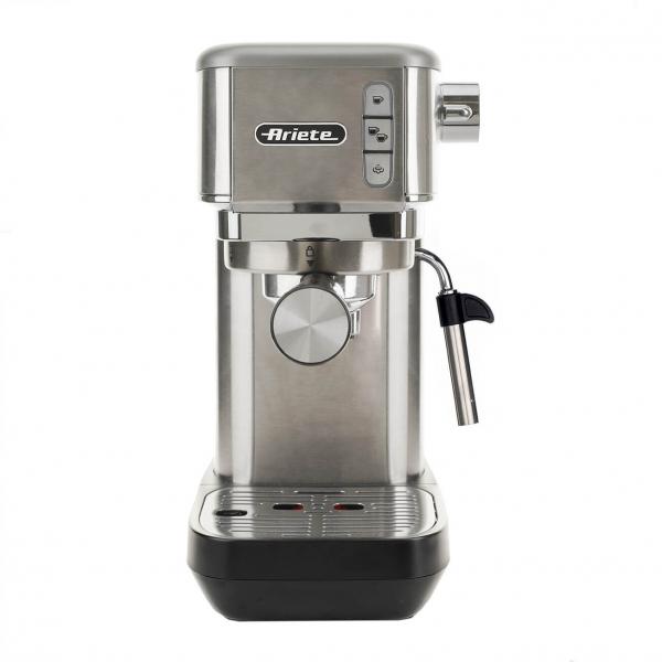 ARIETE METAL (1380/10) - MACCHINA PER CAFFE'''' ESPRESSO - POLVERE E CIALDE - CAPPUCCINATORE - PRESSIONE 15 BAR - 1300W