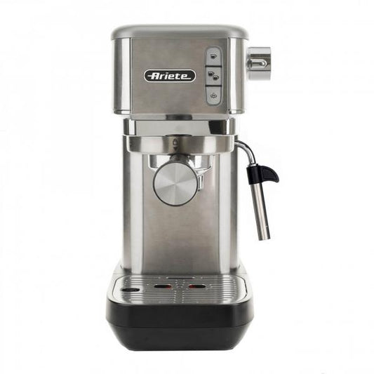 ARIETE METAL (1380/10) - MACCHINA PER CAFFE'''' ESPRESSO - POLVERE E CIALDE - CAPPUCCINATORE - PRESSIONE 15 BAR - 1300W
