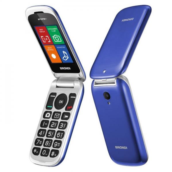 BRONDI STONE+ (BLU) - TELEFONO CELLULARE - TORCIA - FOTOCAMERA