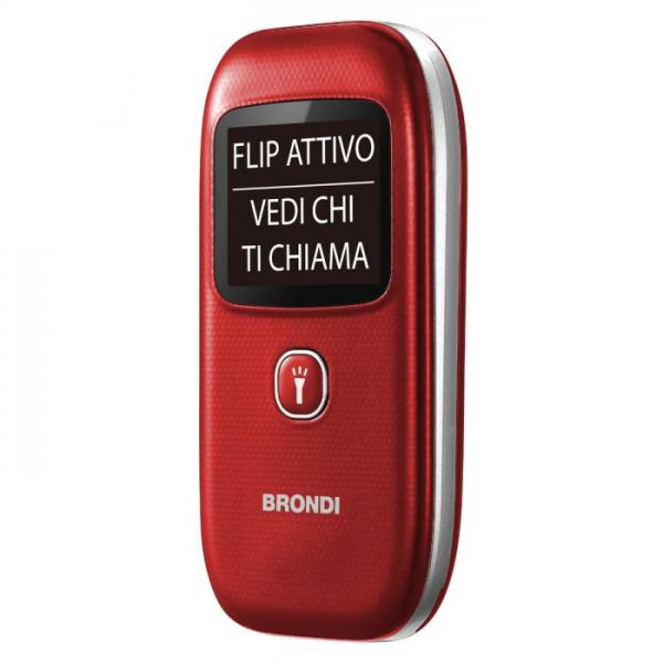 BRONDI WINDOW+ RED 1.77" FEATURE PHONE CLAMSHELL/