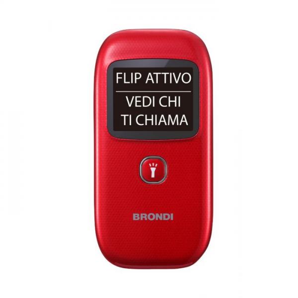 BRONDI WINDOW+ RED 1.77" FEATURE PHONE CLAMSHELL/