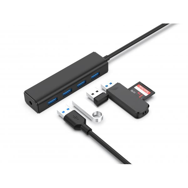 CONCEPTRONIC CTC4USB3 - HUB USB-C 4-PT USB-A 3.0 CON AUDIO JACK