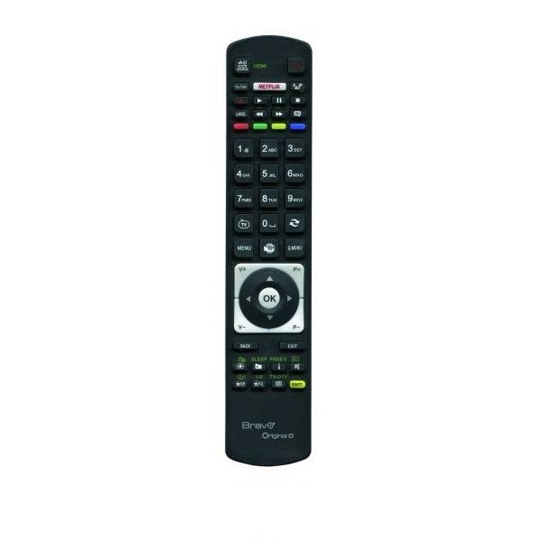 BRAVO ORIGINAL 6 (90202052) - TELECOMANDO COMPATIBILE FEDELMENTE RIPRODOTTO PER TV TELEFUNKEN (FUNZIONA ANCHE PER SHARP / VESTEL / OKI / SABA / TOSHIBA)