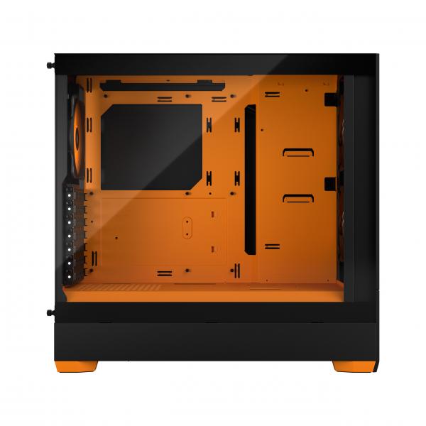 FRACTAL CASE MID TOWER POP AIR RGB ORANGE CORE TG CLEAR TINT