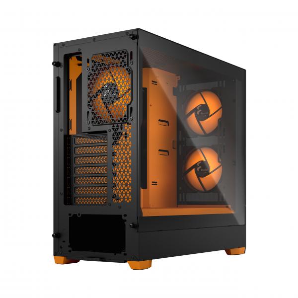 FRACTAL CASE MID TOWER POP AIR RGB ORANGE CORE TG CLEAR TINT